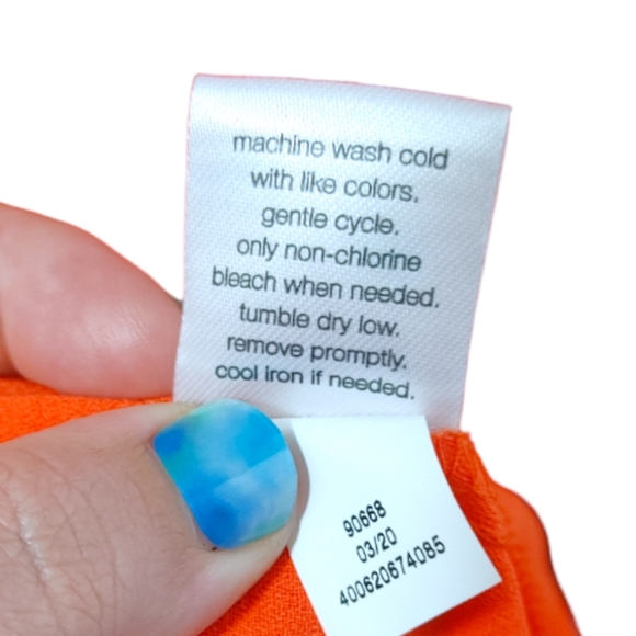 Elizabeth and Jane's Orange 3 Tiered Sleeveless Maxi Dress Women's Size Medium M - Picture 11 of 13